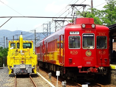 和歌山電鐵2270系うめ星電車 (貴志駅)