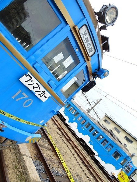 阪堺電軌モ161形×2 (あびこ道車庫)