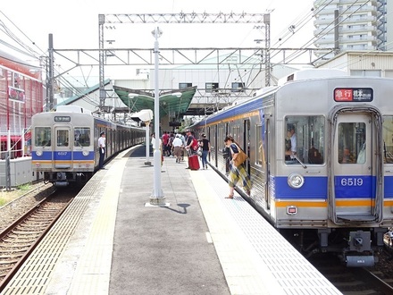 南海6200系×2 (北野田駅)