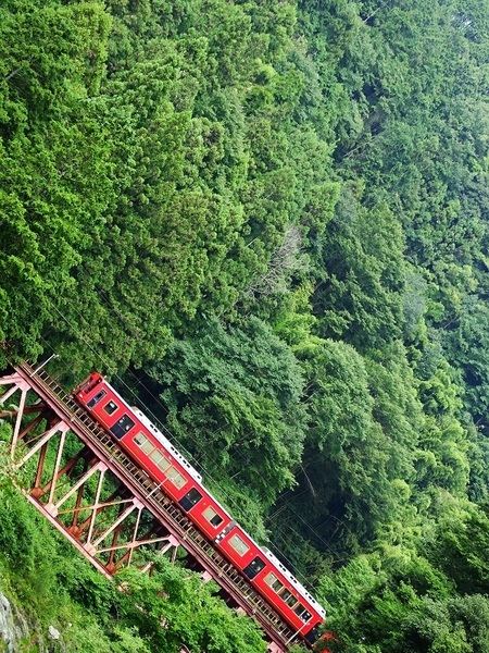 南海2000系赤備え列車 (高野下〜九度山)