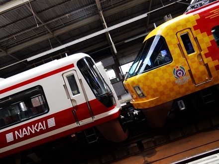 南海11000系りんかん+30000系赤こうや (天下茶屋駅)
