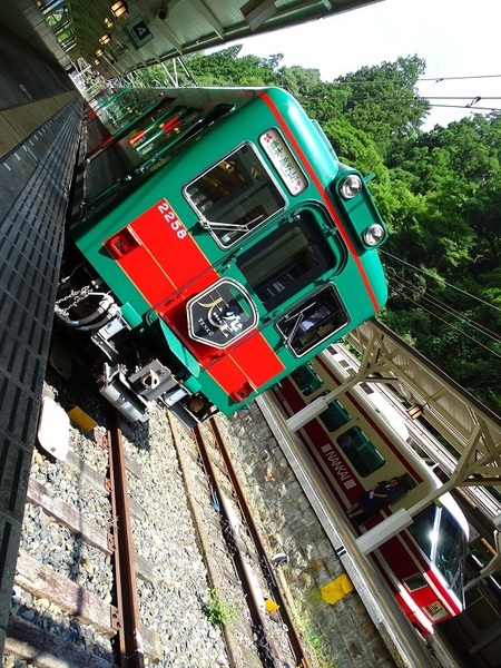 南海2200系天空 & 30000系こうや (極楽橋駅)