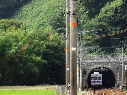 南海6200系 (美加の台1号踏切付近から)