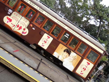 阪堺電軌モ161形・復刻塗装車 (住吉鳥居前駅)