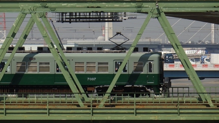 南海7000系サザン・旧塗装車 (七道〜住ノ江)