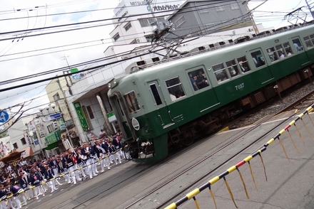 南海7000系サザン・旧塗装車 (春木駅付近)