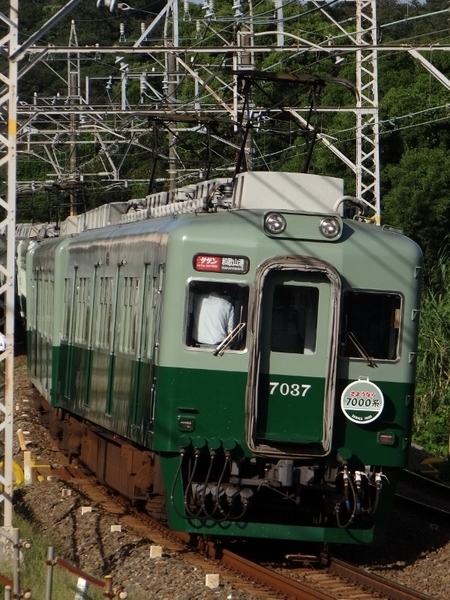 南海7000系サザン・旧塗装車 (淡輪〜箱作)