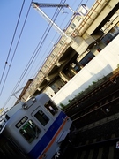 南海2200系30番台 & 9000系 (羽衣駅・仮設高師浜線ホームから)