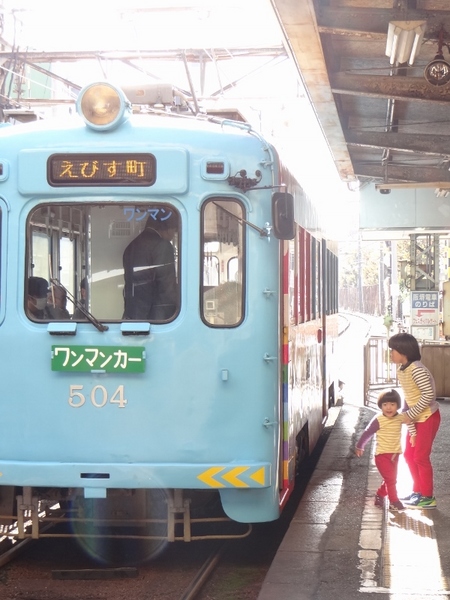 阪堺電軌モ351形 (南霞町駅)