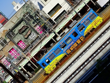 阪堺電軌モ701形 (あべのキューズモールのテラスから)