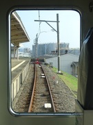 7100系ワンマン改造車の車内から。