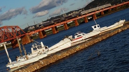 10000系+7100系サザン (紀ノ川橋梁・下り方から)