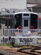 近畿車輛の出場線に留置されている南海8300系 (JR西日本片町線 ・ 徳庵駅から)